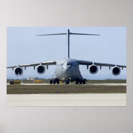 C-17 Globemaster III航空機 ポスター (正面)