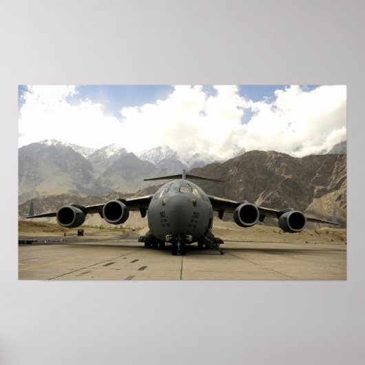 C-17 Globemaster III航空機 ポスター (正面)