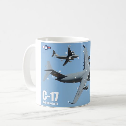 C-17 GLOBEMASTER III コーヒーマグカップ (正面左)