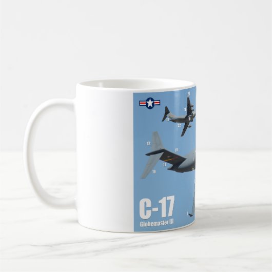 C-17 GLOBEMASTER III コーヒーマグカップ (左)