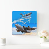 C-17 GLOBEMASTER III スクエア壁時計 (ホーム)