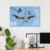 C-17 GLOBEMASTER III ポスター (ホームオフィス)