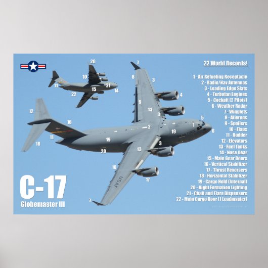 C-17 GLOBEMASTER III ポスター (正面)