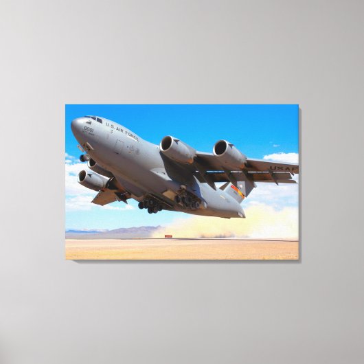 C-17 GLOBEMASTER III 24x36 キャンバスプリント (正面)