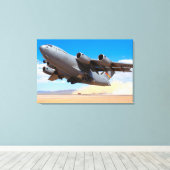 C-17 GLOBEMASTER III 24x36 キャンバスプリント (インサイチュ (ウッドフロア))