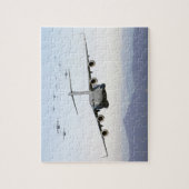 C-17 Globemaster III Aircraft Fly Over  Blue Ridge ジグソーパズル (縦)