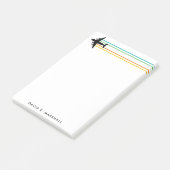 C-17 Globemaster Jet名前をカスタムするメモストライプの帳 ポストイット (アングル)