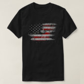 C-17 Globemaster Military Transport Airplane Flag  Tシャツ (デザイン正面)