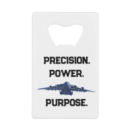 C-17 GLOBEMASTER PRECISION POWER PURPOSE クレジットカード栓抜き