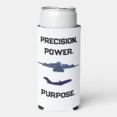 C-17 GLOBEMASTER PRECISION POWER PURPOSE スリム缶クーラー (Seltzer正面)