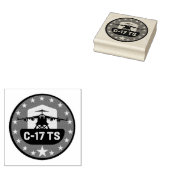 C-17TS ウッドスタンプ ラバースタンプ (押印)