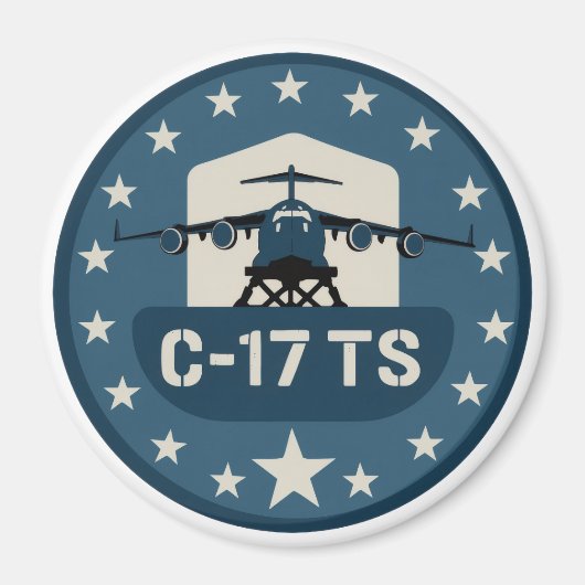 C-17TS パッチ マグネット (正面)