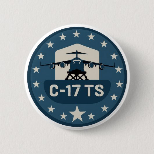 C-17TS パッチ 缶バッジ (正面)