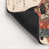 c. 1800'sを絵を描いている日本のな武士 マウスパッド (コーナー)