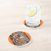 c. 1800'sを絵を描くMiyamoto Musashi コースター (側面)