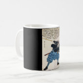 c. 1800'sを絵を描くMiyamoto Musashi コーヒーマグカップ (正面左)