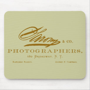 C. 1870年アメリカの写真家、ナポレオン・サローニー マウスパッド