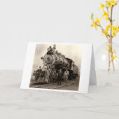 C. 1905鉄道列車 カード (黄色い花)