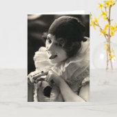 C. 1910年の女かわいらし性の曲目 カード (黄色い花)