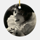 C. 1910年の女かわいらし性の曲目 セラミックオーナメント (裏面)