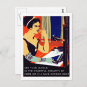 C. 1915は宝石を安全に保つ ポストカード (正面/裏面)