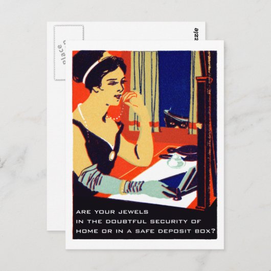 C. 1915は宝石を安全に保つ ポストカード (正面/裏面)