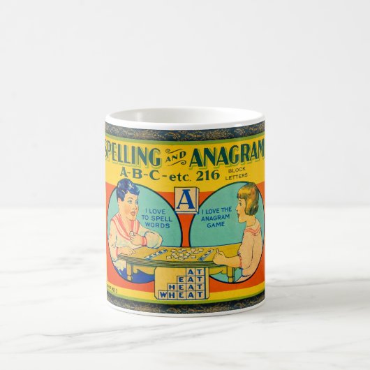 C. 1915子供のスペルゲームのボックス コーヒーマグカップ (中央)