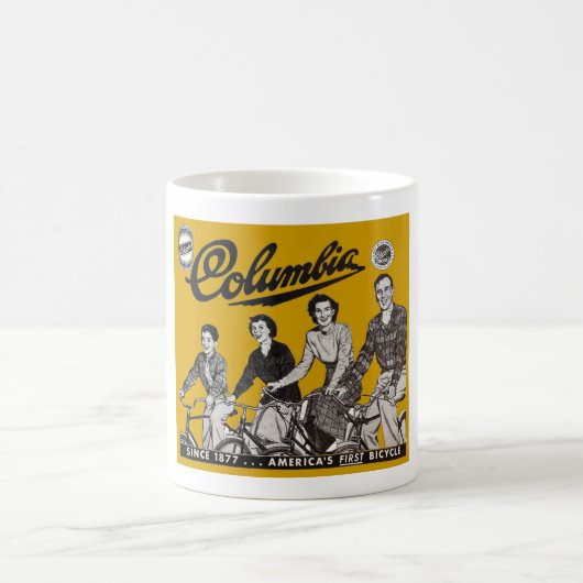 C.1949 COLUMBIA自転車ADヴィンテージ!古い！変だ！ コーヒーマグカップ (中央)