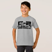 C-2 Greyhound Kidsの基本的なハンズタグレスコンフォートソ Tシャツ (正面フル)