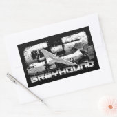 C-2 Greyhound Rectangleスタンプ 長方形シール (封筒)