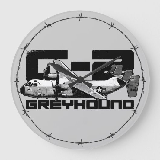 C-2 Greyhound Round (Large)壁時計 ラージ壁時計 (正面)