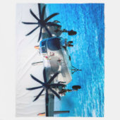 C-2Aグレイハウンド フリースブランケット (正面)