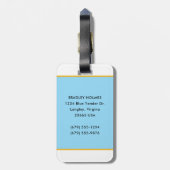 C-40 737シルエットパイロット事業 ラゲッジタグ (裏面縦)