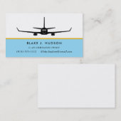 C-40 737シルエットパイロット名刺 名刺 (正面/裏面)