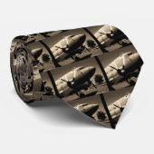 C-47のセピア色のタイ ネクタイ (ロール)