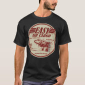 C-47 Skytrain - Dc-3 Dakota Easy Air Cargo (Distre Tシャツ (正面)