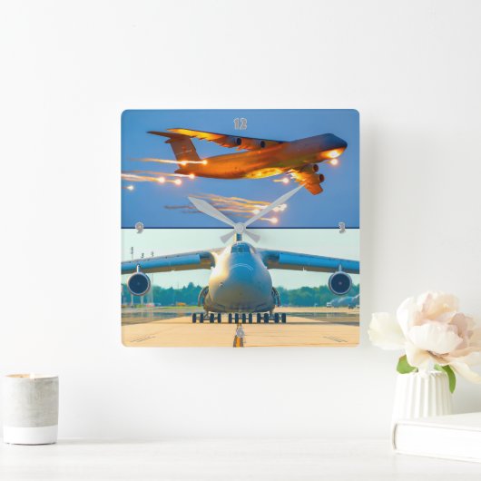 C-5銀河系 スクエア壁時計 (ホーム)