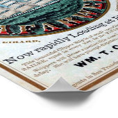 C.A.ファーウェル・クリッパー船歴史的なReproポスター ポスター (角)