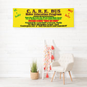 C.A.R.E. BUSライダー教育プログラムショーバナー 横断幕 (インサイチュ)