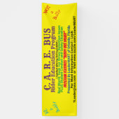 C.A.R.E. BUSライダー教育プログラムショーバナー 横断幕 (縦)