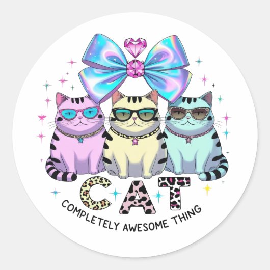 C.A.T.完素晴らし全 ラウンドシール (正面)