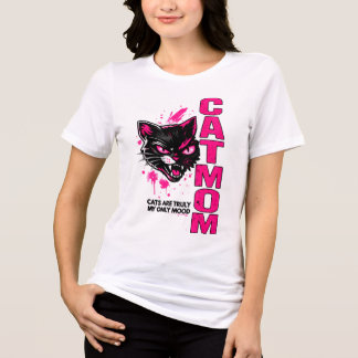 C.A.T.M.O.M かわいい猫ママTシャツ トライブレンドＴシャツ