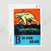 C.B.滝- Bはベア用 ポストカード (正面/裏面)
