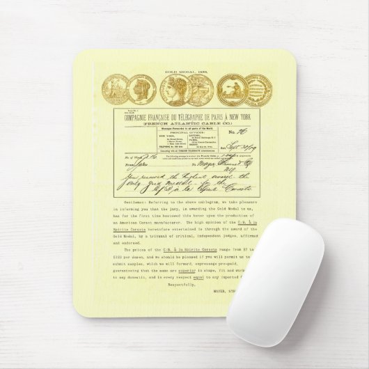 C/B laのSpiriteのコルセット-金メダル賞の広告 マウスパッド (マウス)