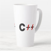 C、 C++ではありません カフェラテマグ (右アングル)