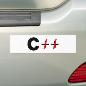 C、(C++ ではありません) バンパーステッカー (車上)