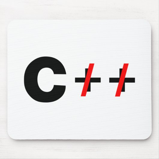 C、(C++ ではありません) マウスパッド (正面)
