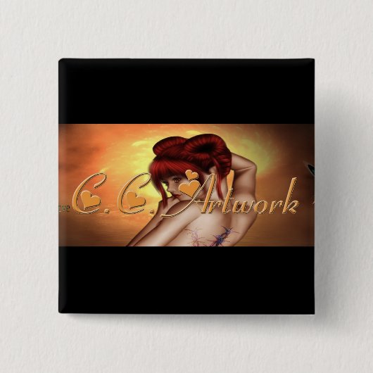 C.C. アートワークPin 缶バッジ (正面)