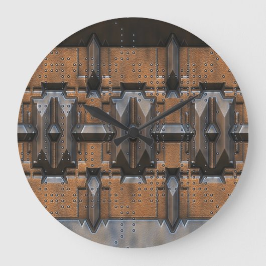 C.C. Tec 11壁掛け時計と数字オプション ラージ壁時計 (正面)