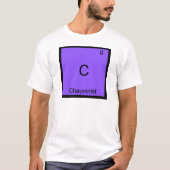 C - Chauvinist化学要素シおもしろいンボルティー Tシャツ (正面)